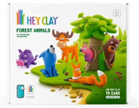 Masa plastyczna Hey Clay Zestaw Zwierzęta leśne Tm Toys Masa plastyczna Hey Clay Zestaw Zwierzęta leśne Tm Toys