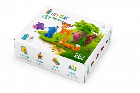 Masa plastyczna Hey Clay Zestaw Zwierzęta leśne Tm Toys Masa plastyczna Hey Clay Zestaw Zwierzęta leśne Tm Toys
