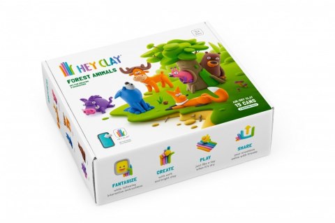 Masa plastyczna Hey Clay Zestaw Zwierzęta leśne Tm Toys Masa plastyczna Hey Clay Zestaw Zwierzęta leśne Tm Toys