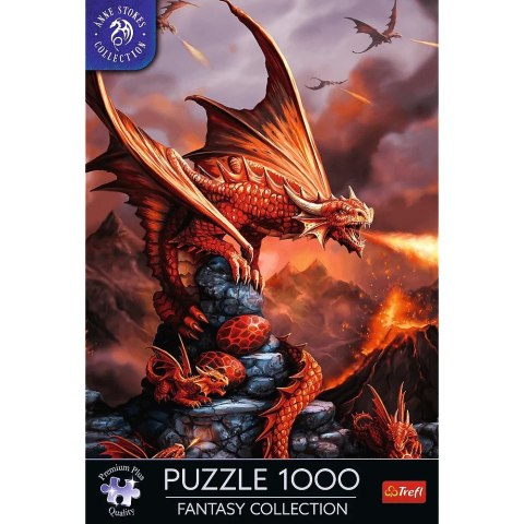 Puzzle 1000 elementów Ognisty Smok Anne Stokes Trefl Puzzle 1000 elementów Ognisty Smok Anne Stokes Trefl