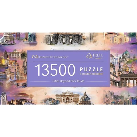 Puzzle 13500 elementów Cities Beyond the Clouds Trefl Puzzle 13500 elementów Cities Beyond the Clouds Trefl