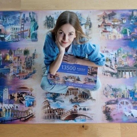 Puzzle 13500 elementów Cities Beyond the Clouds Trefl Puzzle 13500 elementów Cities Beyond the Clouds Trefl