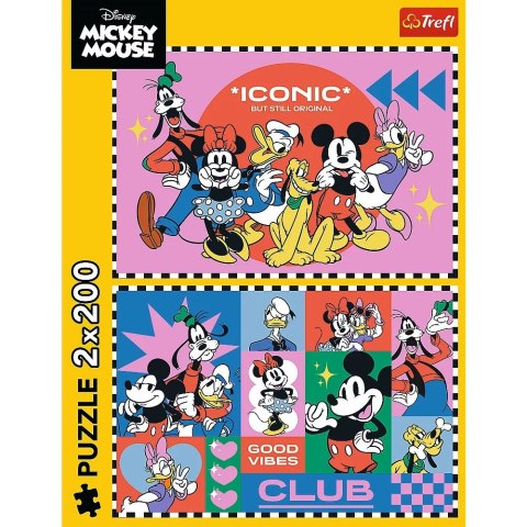 Puzzle 2x200 elementów Czas z przyjaciółmi Miki Donald Trefl Puzzle 2x200 elementów Czas z przyjaciółmi Miki Donald Trefl
