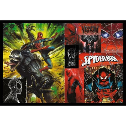 Puzzle 2x200 elementów Dzień i noc Spidermana Trefl Puzzle 2x200 elementów Dzień i noc Spidermana Trefl