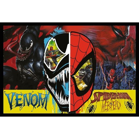 Puzzle 2x200 elementów Dzień i noc Spidermana Trefl Puzzle 2x200 elementów Dzień i noc Spidermana Trefl