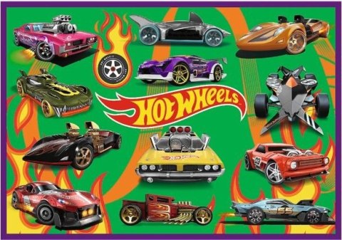 Puzzle 4x250 Wyścigowe auta Hot Wheels Trefl Puzzle 4x250 Wyścigowe auta Hot Wheels Trefl
