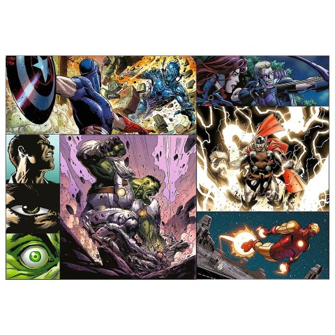 Puzzle 4x250 elementów Bohaterskie dni Avengers Trefl Puzzle 4x250 elementów Bohaterskie dni Avengers Trefl