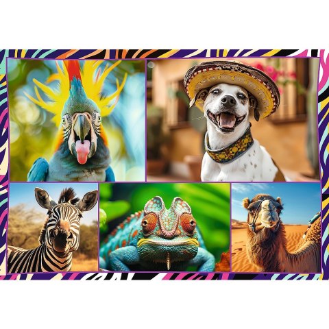 Puzzle 4x250 elementów Zabawne zwierzaki Trefl Puzzle 4x250 elementów Zabawne zwierzaki Trefl