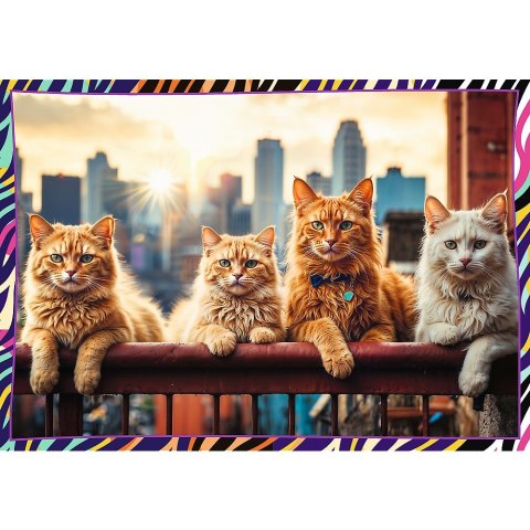 Puzzle 4x250 elementów Zabawne zwierzaki Trefl Puzzle 4x250 elementów Zabawne zwierzaki Trefl