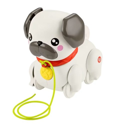 Figurka Pets Spacerowy piesek mopsik Fisher Price Figurka Pets Spacerowy piesek mopsik Fisher Price