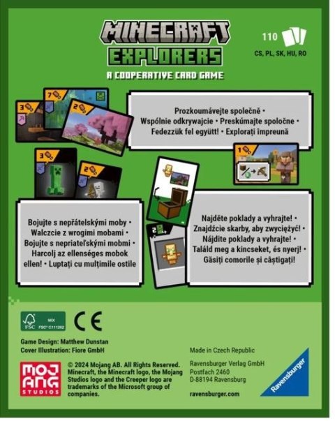 Gra karciana Minecraft Explorers Ravensburger Polska Gra karciana Minecraft Explorers Ravensburger Polska