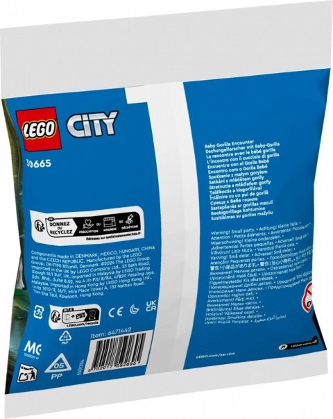 Klocki City 30665 Spotkanie z małym gorylem LEGO Klocki City 30665 Spotkanie z małym gorylem LEGO