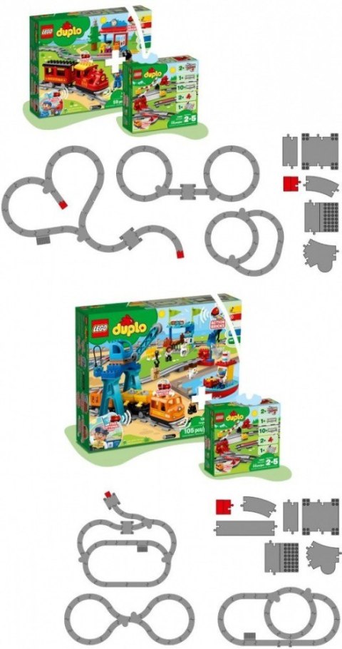 Klocki DUPLO 10882 Tory kolejowe LEGO Klocki DUPLO 10882 Tory kolejowe LEGO