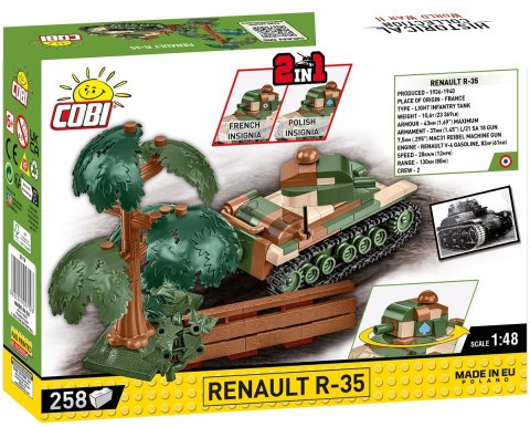 Klocki WWII Renault R-35 258 klocków Cobi Klocki Klocki WWII Renault R-35 258 klocków Cobi Klocki