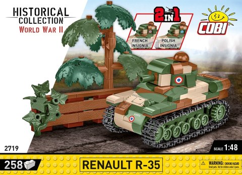 Klocki WWII Renault R-35 258 klocków Cobi Klocki Klocki WWII Renault R-35 258 klocków Cobi Klocki