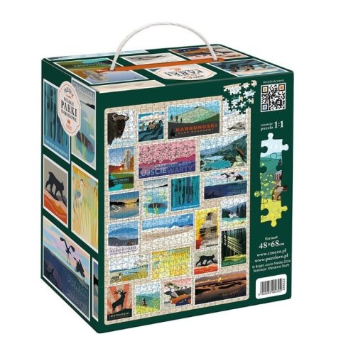 Puzzle Puzzlove Polskie Parki Narodowe 1000 elementów CzuCzu Puzzle Puzzlove Polskie Parki Narodowe 1000 elementów CzuCzu