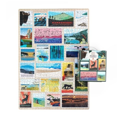 Puzzle Puzzlove Polskie Parki Narodowe 1000 elementów CzuCzu Puzzle Puzzlove Polskie Parki Narodowe 1000 elementów CzuCzu