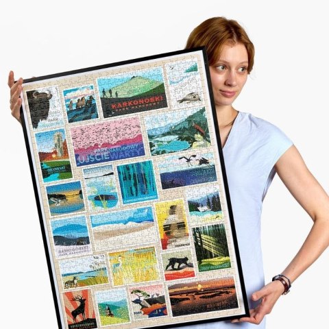 Puzzle Puzzlove Polskie Parki Narodowe 1000 elementów CzuCzu Puzzle Puzzlove Polskie Parki Narodowe 1000 elementów CzuCzu