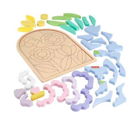 Układanka drewniana Kwiaty Fisher Price Układanka drewniana Kwiaty Fisher Price