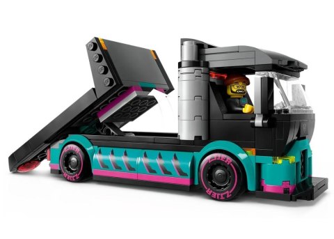 Klocki City 60406 Samochód wyścigowy i laweta LEGO Klocki City 60406 Samochód wyścigowy i laweta LEGO