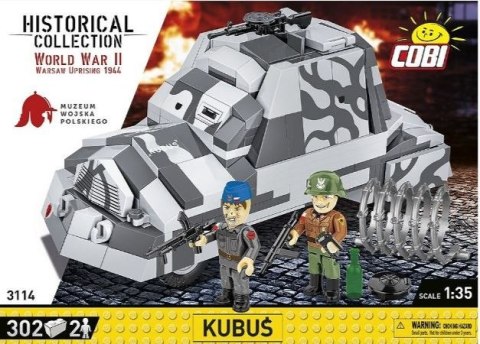 Klocki Improwizowany samochód pancerny Kubuś Powstanie Warszawskie Cobi Klocki Klocki Improwizowany samochód pancerny Kubuś Powstanie Warszawskie Cobi Klocki