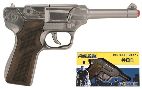 Pistolet policyjny GONHER 124/0 metalowy Pulio Pistolet policyjny GONHER 124/0 metalowy Pulio