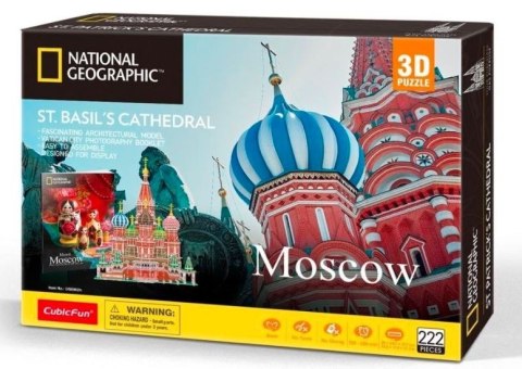 Puzzle 3D National Geographic Sobór Św. Bazyla 222 elementów Cubic Fun Puzzle 3D National Geographic Sobór Św. Bazyla 222 elementów Cubic Fun