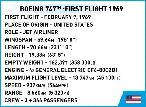Klocki Boeing 747 First Flight 1969 Cobi Klocki Klocki Boeing 747 First Flight 1969 Cobi Klocki