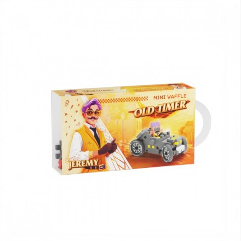 Klocki Mini Waffle Autka 50 elementów Autko Wyścigowe szare Marioinex Klocki Mini Waffle Autka 50 elementów Autko Wyścigowe szare Marioinex
