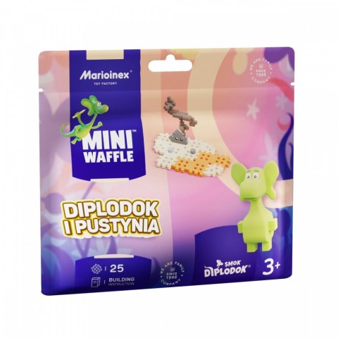 Klocki Mini Waffle - Saszetka Diplodok i pustynia 25 elementów Marioinex Klocki Mini Waffle - Saszetka Diplodok i pustynia 25 elementów Marioinex