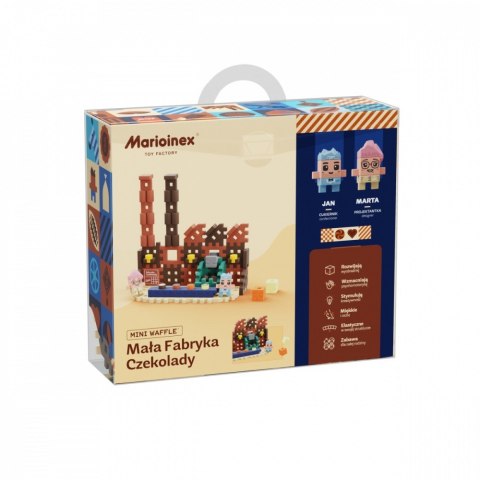 Klocki Mini Waffle Wedel - Mała fabryka czekolady 100 elementów Marioinex Klocki Mini Waffle Wedel - Mała fabryka czekolady 100 elementów Marioinex