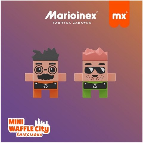 Klocki Waffle mini - Śmieciarka 148 elementów Marioinex Klocki Waffle mini - Śmieciarka 148 elementów Marioinex