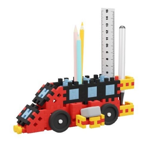 Klocki konstrukcyjne Mini Waffle - Przyborniki pojazdy 140 elementów Marioinex Klocki konstrukcyjne Mini Waffle - Przyborniki pojazdy 140 elementów Marioinex