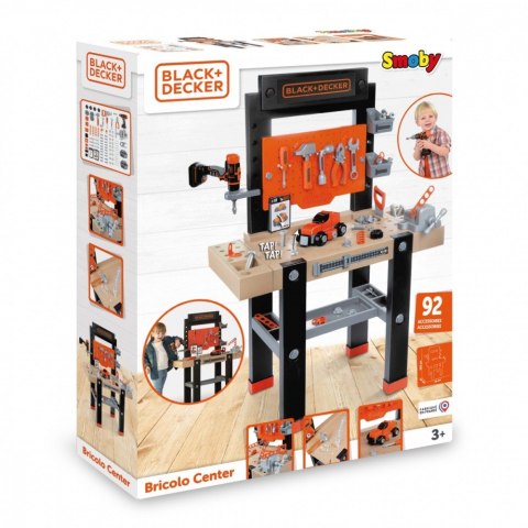 Warsztat Black+Decker Bricolo Center Smoby Warsztat Black+Decker Bricolo Center Smoby