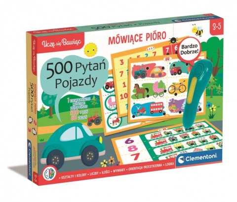 Gra Mówiące pióro 500 pytań Pojazdy Clementoni Gra Mówiące pióro 500 pytań Pojazdy Clementoni