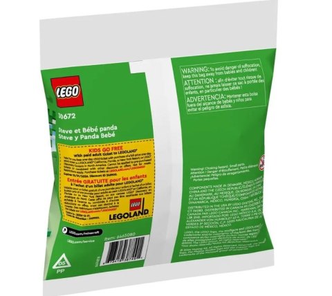 Klocki Minecraft 30672 Steve i mała panda LEGO Klocki Minecraft 30672 Steve i mała panda LEGO
