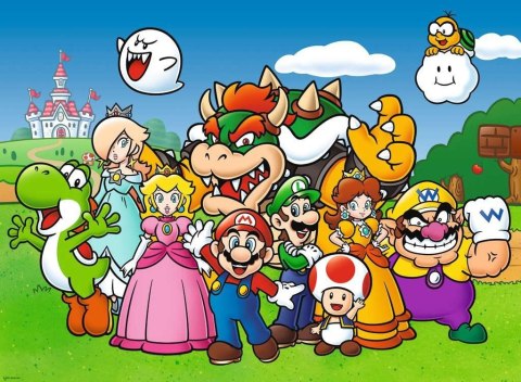 Puzzle 100 elementów XXL Super Mario Ravensburger Polska Puzzle 100 elementów XXL Super Mario Ravensburger Polska