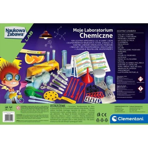 Zestaw naukowy Moje laboratorium chemiczne Clementoni Zestaw naukowy Moje laboratorium chemiczne Clementoni