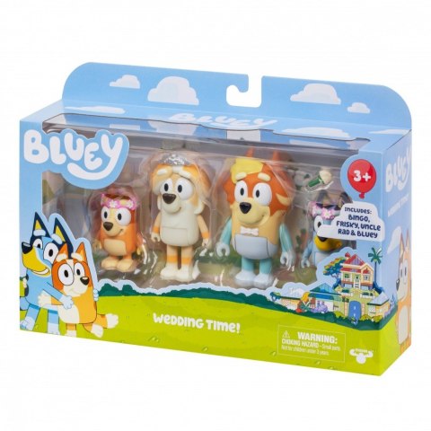 Figurki Bluey Wesele wujka 4-pak Tm Toys Figurki Bluey Wesele wujka 4-pak Tm Toys