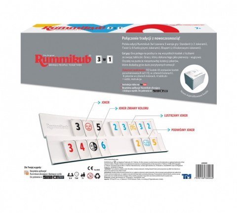 Gra Rummikub 3w1 Tm Toys Gra Rummikub 3w1 Tm Toys
