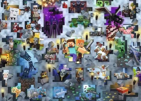 *Puzzle 1000el Minecraft Challenge Ravensburger Polska *Puzzle 1000el Minecraft Challenge Ravensburger Polska
