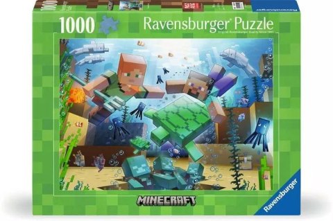 *Puzzle 1000el Minecraft Mozaika Ravensburger Polska *Puzzle 1000el Minecraft Mozaika Ravensburger Polska