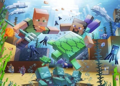 *Puzzle 1000el Minecraft Mozaika Ravensburger Polska *Puzzle 1000el Minecraft Mozaika Ravensburger Polska