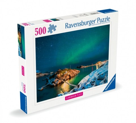 *Puzzle 500el Zorza pola rna nad Bergsfjord Ravensburger Polska