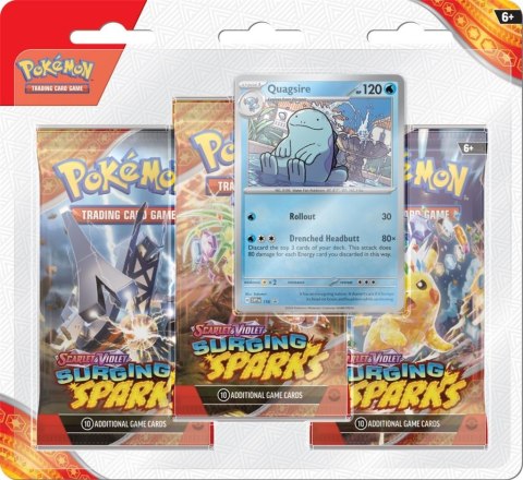 Karty Scarlet & Violet - Surging Sparks - 3-Pack Blister Quagsire Pokemon TCG Karty Scarlet & Violet - Surging Sparks - 3-Pack Blister Quagsire Pokemon TCG