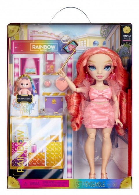 Lalka Rainbow High New Friends Fashion Doll- Pinkly Paige Pink MGA Lalka Rainbow High New Friends Fashion Doll- Pinkly Paige Pink MGA