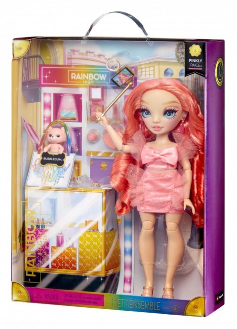 Lalka Rainbow High New Friends Fashion Doll- Pinkly Paige Pink MGA Lalka Rainbow High New Friends Fashion Doll- Pinkly Paige Pink MGA