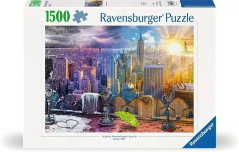 Puzzle 1500 elementów Nowy Jork w lecie i zimie Ravensburger Polska Puzzle 1500 elementów Nowy Jork w lecie i zimie Ravensburger Polska