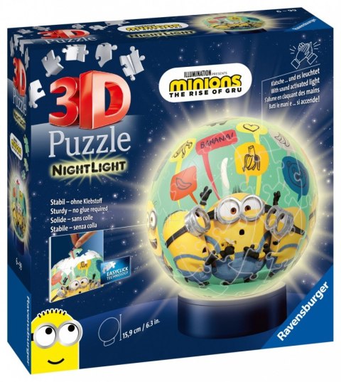 Puzzle 3D Świecąca Kula Minionki Ravensburger Polska Puzzle 3D Świecąca Kula Minionki Ravensburger Polska