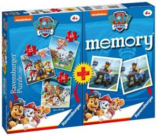 Puzzle 3w1 Psi Patrol gra memory Ravensburger Polska